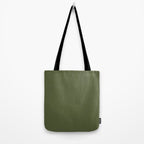 Solid Moss Green Tote Bag Gallery Image 2