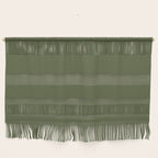 Solid Moss Green Wall Hanging Gallery Image 1