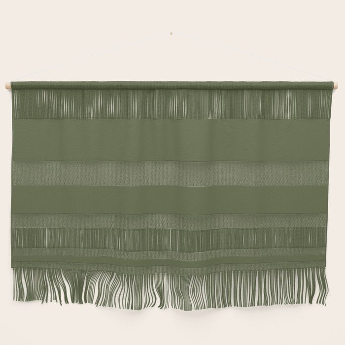 Solid Moss Green Wall Hanging Gallery Image 1