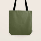 Solid Moss Green Tote Bag Gallery Image 1