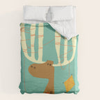 A moose ing Duvet Cover Gallery Image 6