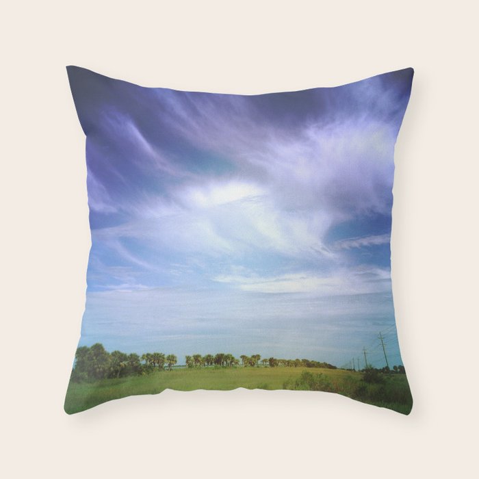 Her Heart Was as Expansive as the Sky Throw Pillow Gallery Image 1