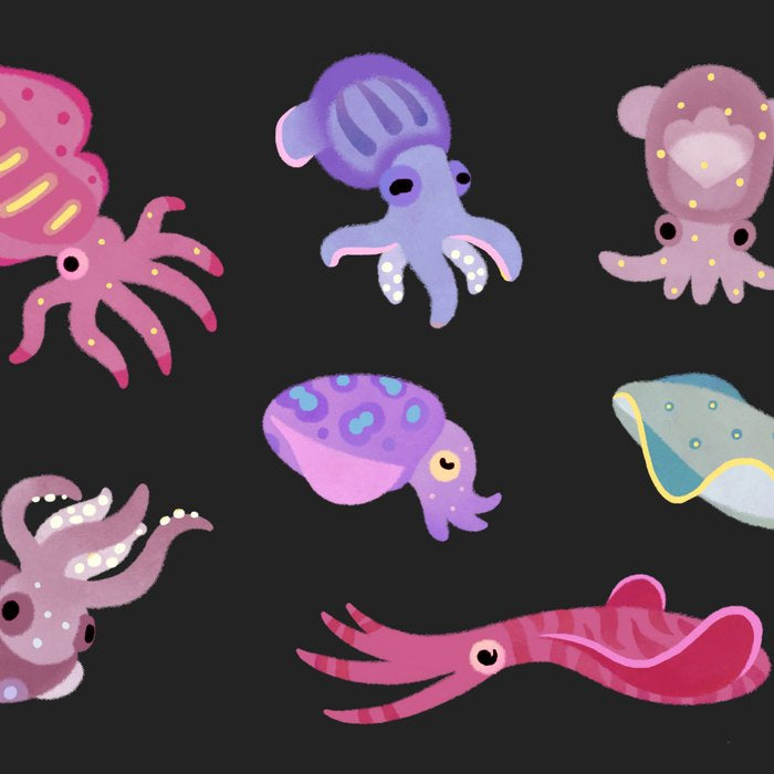 Squids - black Coffee Mug Gallery Image 2