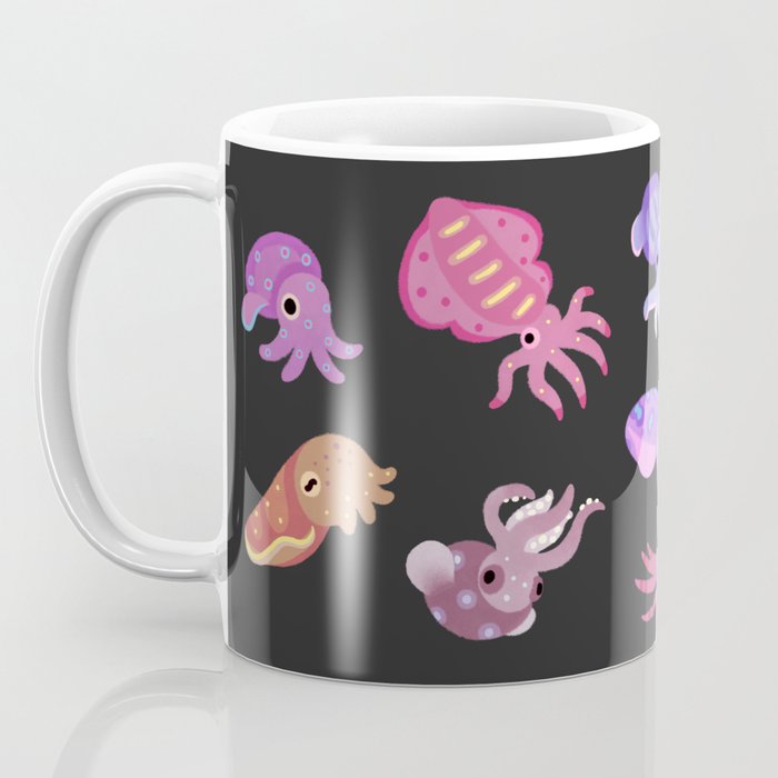 Squids - black Coffee Mug Gallery Image 3