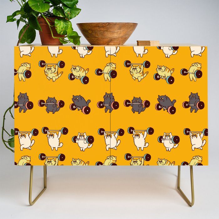 Olympic Lifting Cat Credenza Gallery Image 1