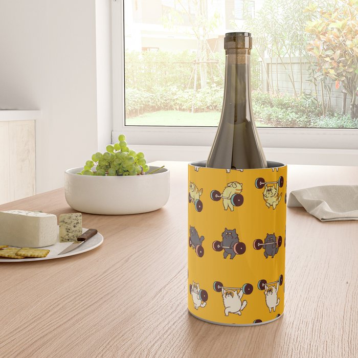 Olympic Lifting Cat Wine Chiller Gallery Image 4