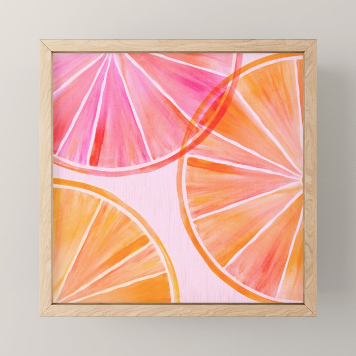 Sweet Summer Citrus - Watercolor Fruit Mini Art Print Gallery Image 1