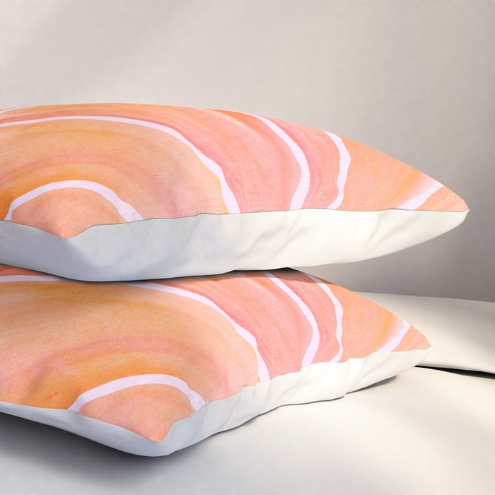 Sweet Summer Citrus - Watercolor Fruit Pillow Sham Gallery Image 3