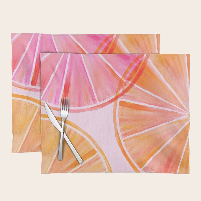 Sweet Summer Citrus - Watercolor Fruit Placemat Gallery Image 1