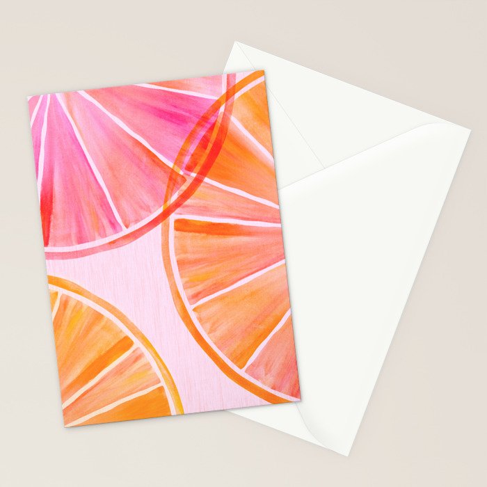Sweet Summer Citrus - Watercolor Fruit Stationery Card Gallery Image 2