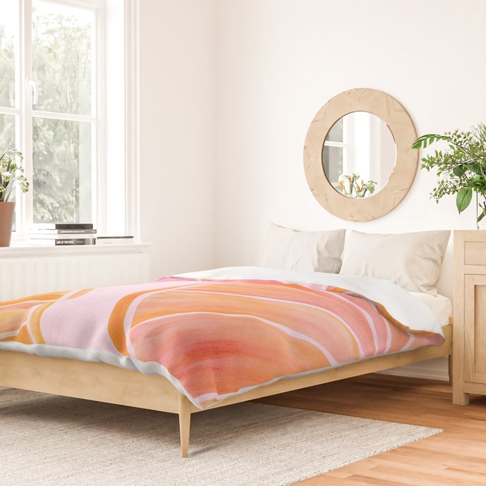 Sweet Summer Citrus - Watercolor Fruit Duvet Cover Gallery Image 2