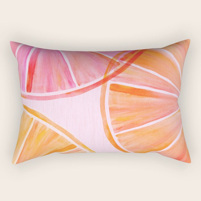 Sweet Summer Citrus - Watercolor Fruit Rectangular Pillow Gallery Image 2