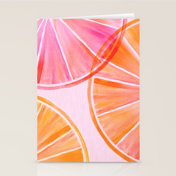 Sweet Summer Citrus - Watercolor Fruit Stationery Card Gallery Image 1