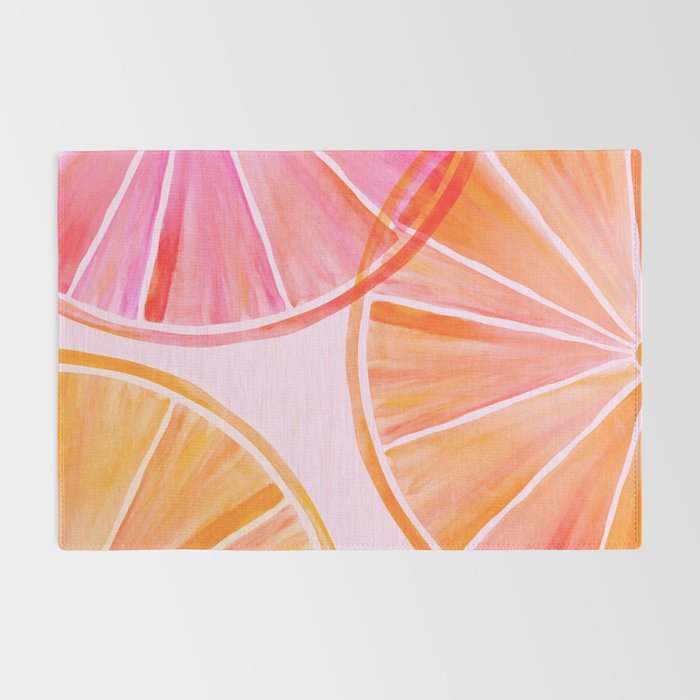 Sweet Summer Citrus - Watercolor Fruit Rug Gallery Image 2