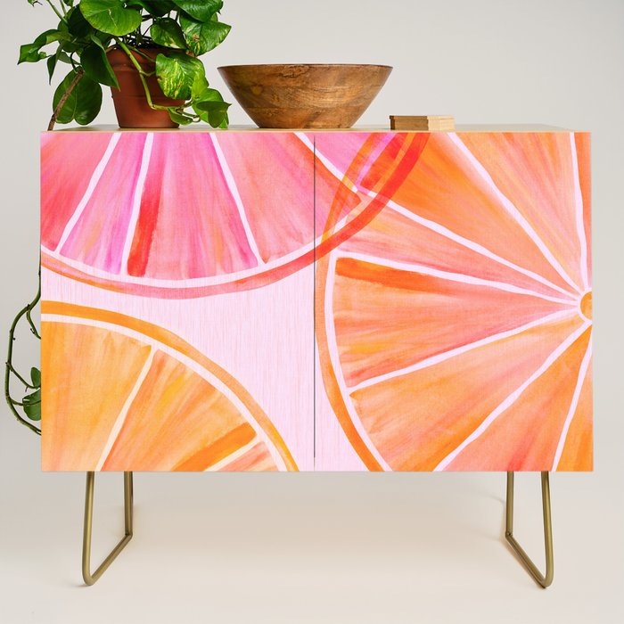 Sweet Summer Citrus - Watercolor Fruit Credenza Gallery Image 1