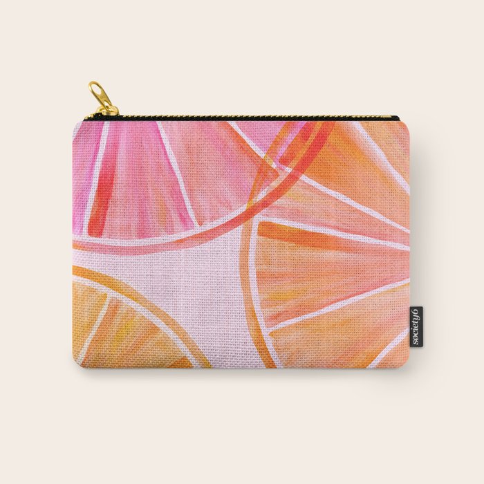 Sweet Summer Citrus - Watercolor Fruit Carry All Pouch Gallery Image 1