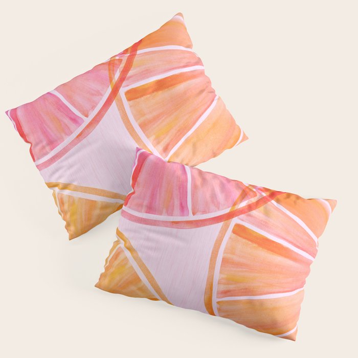 Sweet Summer Citrus - Watercolor Fruit Pillow Sham Gallery Image 1