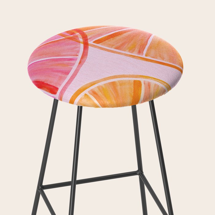 Sweet Summer Citrus - Watercolor Fruit Stool Gallery Image 2