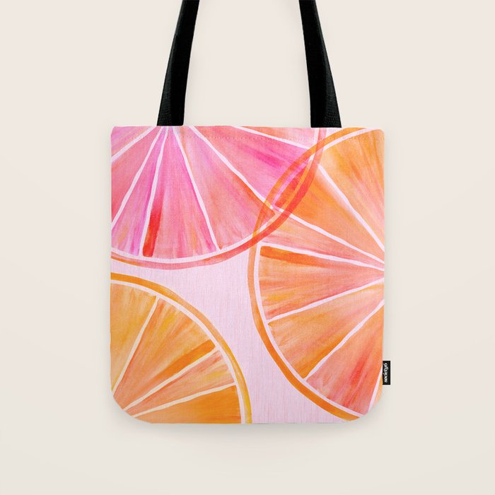 Sweet Summer Citrus - Watercolor Fruit Tote Bag Gallery Image 1