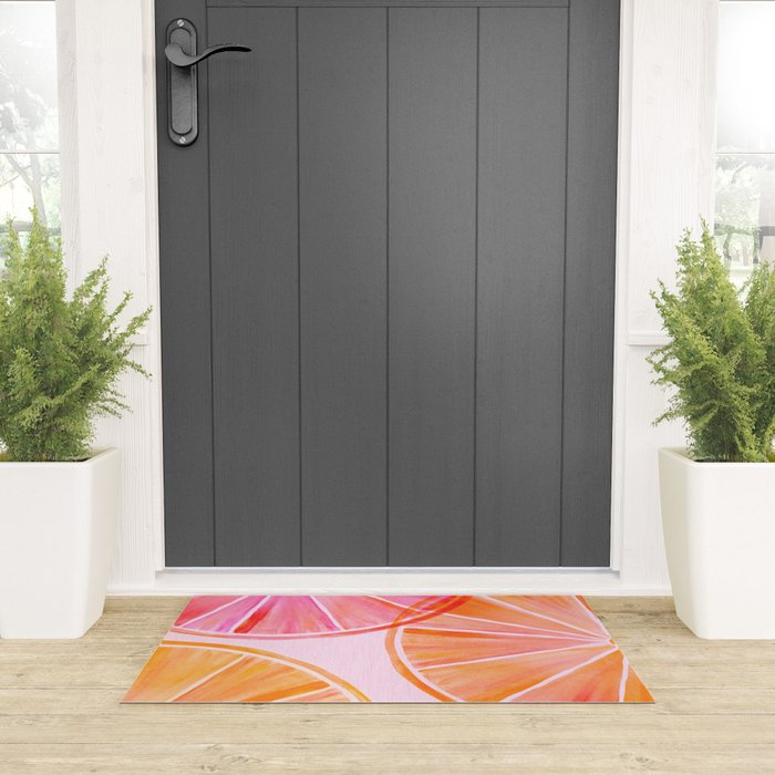 Sweet Summer Citrus - Watercolor Fruit Welcome Mat Gallery Image 3