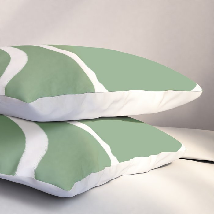 Minimal Flora - clover green Pillow Sham Gallery Image 3