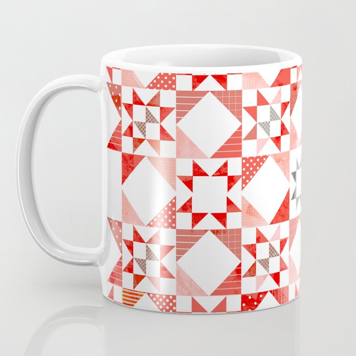 Christmas Quilt - pattern no1 Coffee Mug Gallery Image 3
