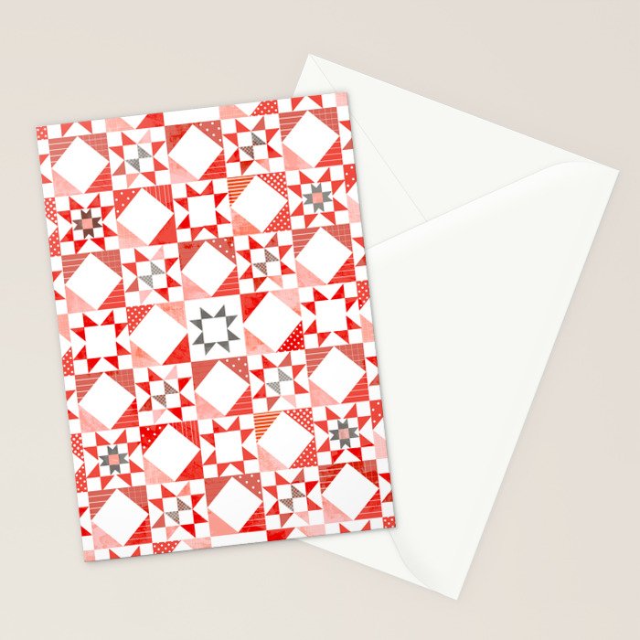 Christmas Quilt - pattern no1 Stationery Card Gallery Image 2