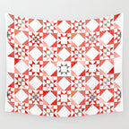 Christmas Quilt - pattern no1 Wall Tapestry Gallery Image 4