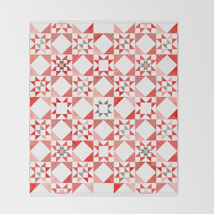 Christmas Quilt - pattern no1 Throw Blanket Gallery Image 2