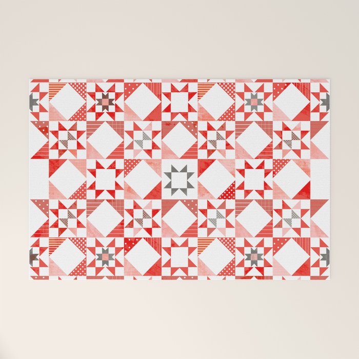 Christmas Quilt - pattern no1 Welcome Mat Gallery Image 1