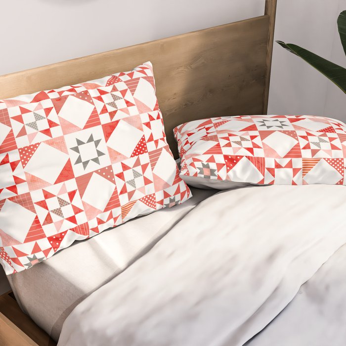 Christmas Quilt - pattern no1 Pillow Sham Gallery Image 2