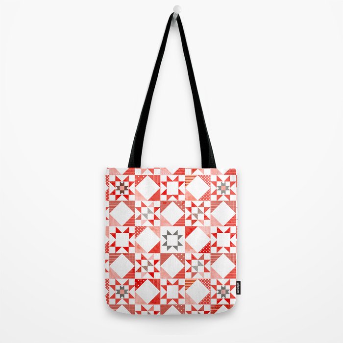 Christmas Quilt - pattern no1 Tote Bag Gallery Image 2