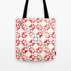 Christmas Quilt - pattern no1 Tote Bag Gallery Image 1