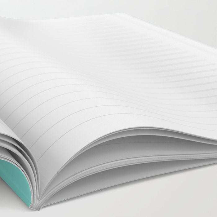 Mid Century Modern Atomic 50s Starburst Trio in Light Medium Robin's Egg Blue and Black Notebook Gallery Image 2