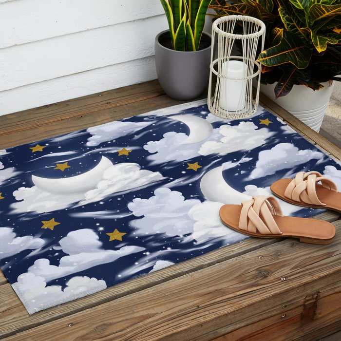 Magical Moon and Stars Outdoor Rug Gallery Image 2