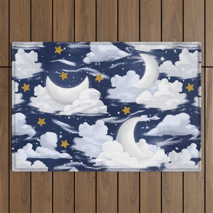 Magical Moon and Stars Outdoor Rug Gallery Image 1