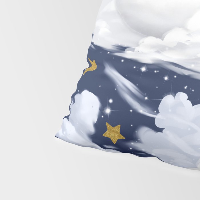 Magical Moon and Stars Pillow Sham Gallery Image 4