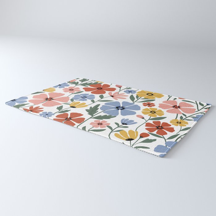 Colorful wildflowers Rug Gallery Image 3