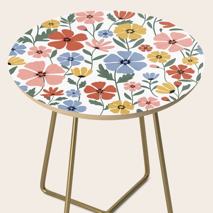 Colorful wildflowers Side Table Gallery Image 2