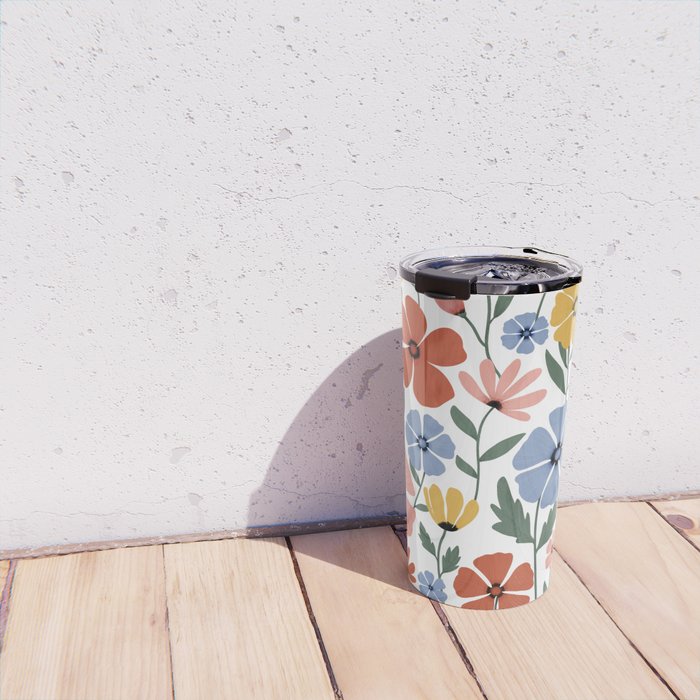Colorful wildflowers Travel Mug Gallery Image 4