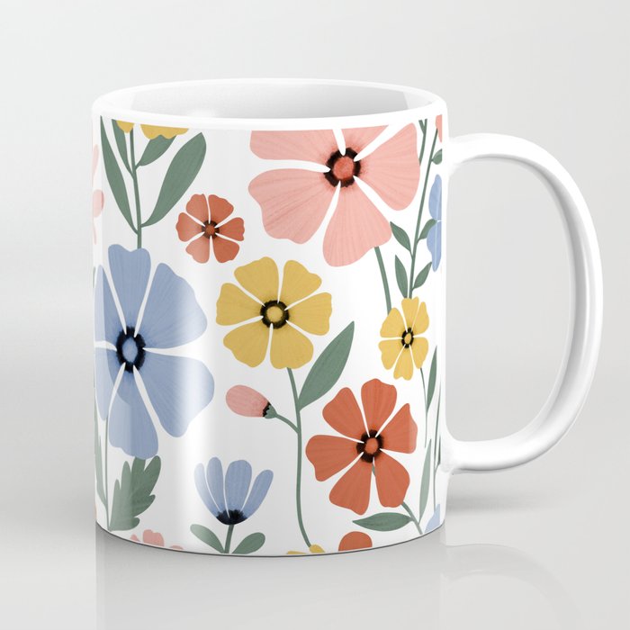 Colorful wildflowers Coffee Mug Gallery Image 1
