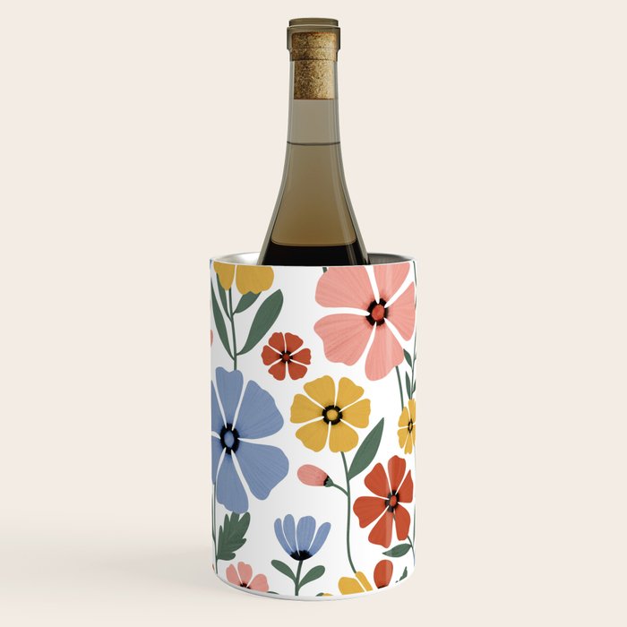 Colorful wildflowers Wine Chiller Gallery Image 3