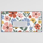 Colorful wildflowers Desk Mat Gallery Image 1