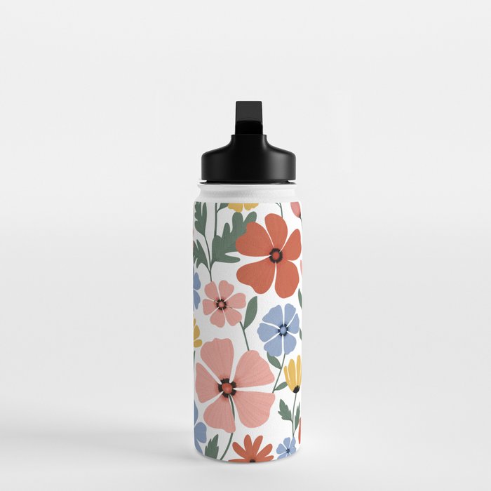 Colorful wildflowers Water Bottle Gallery Image 3