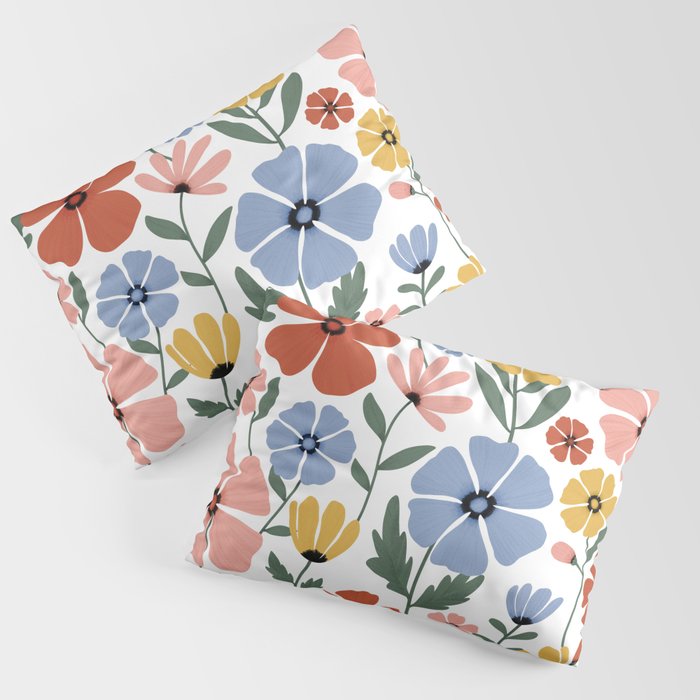 Colorful wildflowers Pillow Sham Gallery Image 3