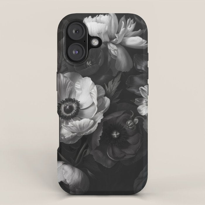 Dark Baroque Blossom Symphony Large Flower Art iPhone Case Gallery Image 1