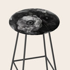 Dark Baroque Blossom Symphony Large Flower Art Stool Gallery Image 2