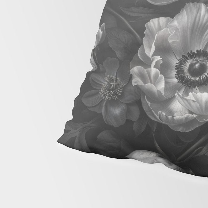 Dark Baroque Blossom Symphony Large Flower Art Pillow Sham Gallery Image 4
