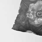 Dark Baroque Blossom Symphony Large Flower Art Pillow Sham Gallery Image 4