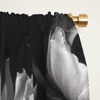 Dark Baroque Blossom Symphony Large Flower Art Window Curtain Gallery Image 2